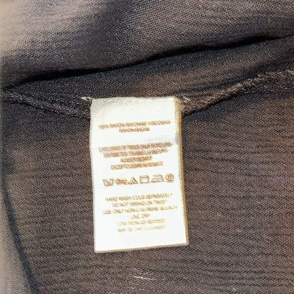 Free People Boho Floral Embroidered Oversized Top Folk Gypsy Gothic Witchy S/XS - Picture 10 of 11